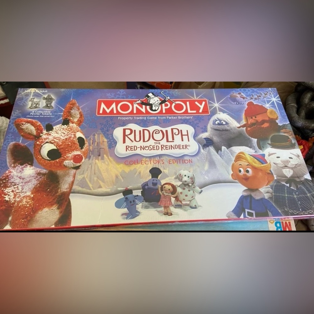 Monopoly Rudolph Red Nosed Reindeer Collectors Edition Board Game